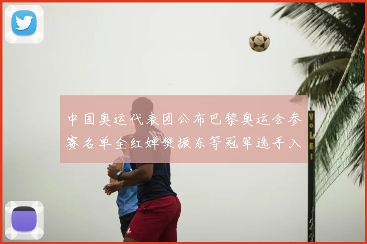 中国奥运代表团公布巴黎奥运会参赛名单全红婵樊振东等冠军选手入选