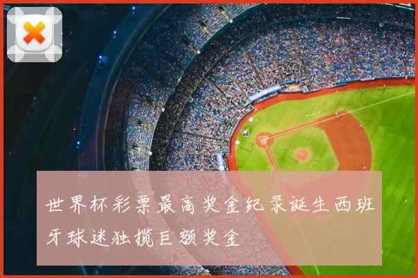 世界杯彩票最高奖金纪录诞生西班牙球迷独揽巨额奖金
